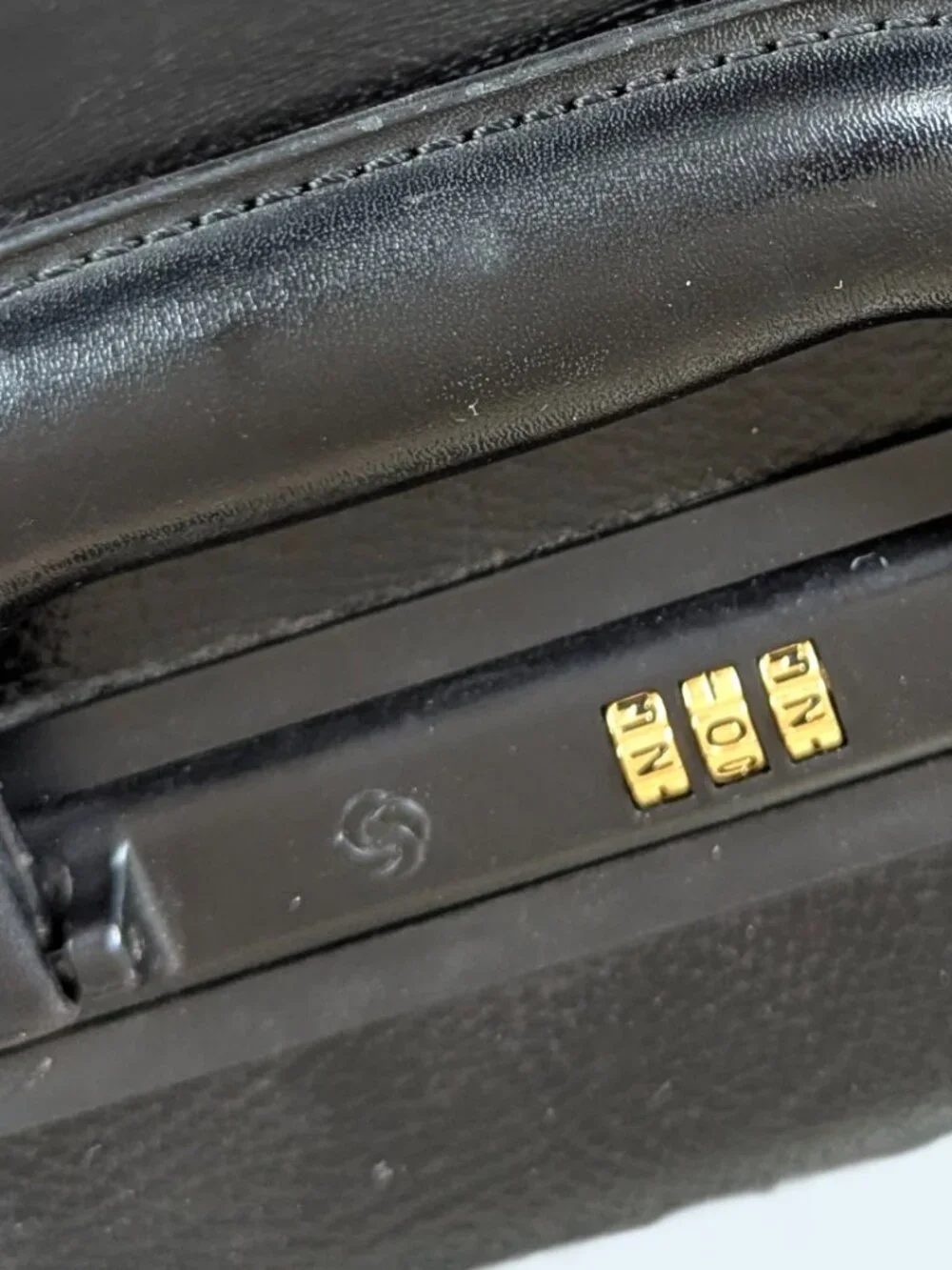 Vintage Samsonite Combo Lock Black Hardshell Briefcase